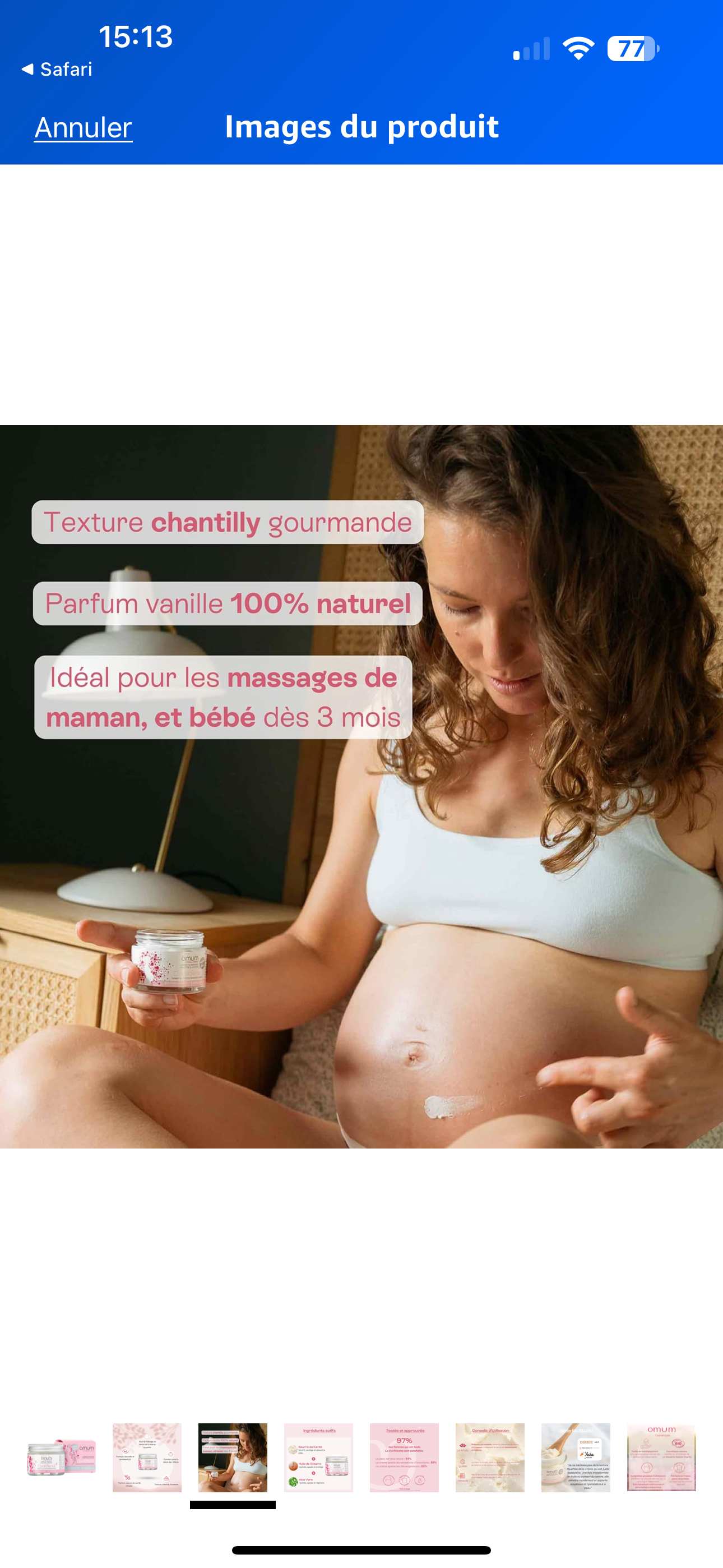 Crème massage « La confidente »