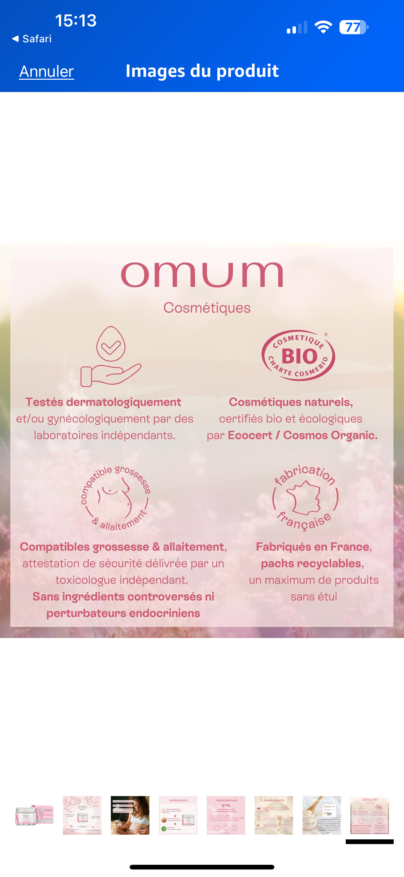 Crème massage « La confidente »