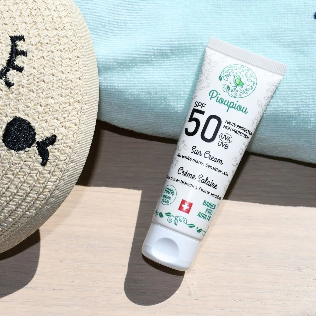 Crème solaire SPF 50 toute la famille
